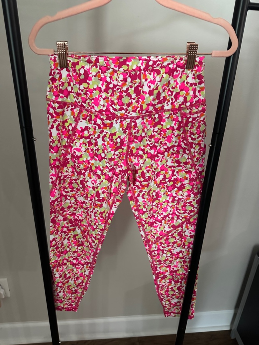 Sweaty Betty Girls Pink Multi-Color Active Leggings